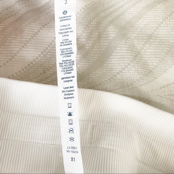 Lululemon White Dance Studio Lined Cropped Pants - Picture 12 of 12